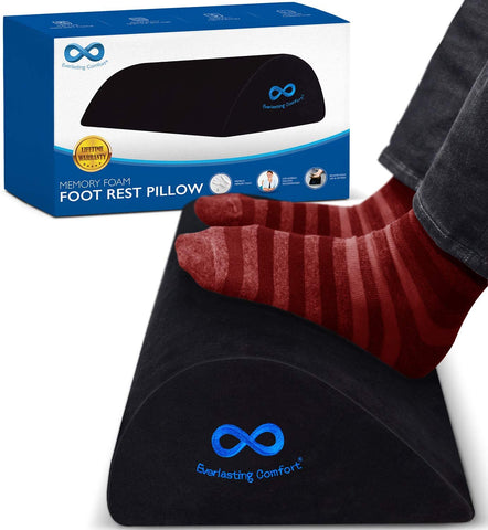 Everlasting Comfort Office Foot Rest - Pure Memory Foam - Orthopedic