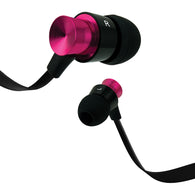Coby Velocity Aluminum Tangle Free Stereo Earbuds w/Mic