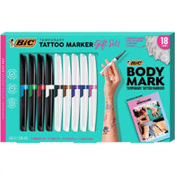 BIC BodyMark Temporary Tattoo Kit - 9 Markers, 5 Stencil Sheets and 1 Inspiration Book