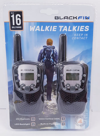 BlackFin Walkie Talkie - Up to 16 Mile Range