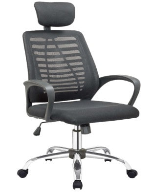 Sit M310 Manager Chair, Mesh Fabric Adjustable Headrest & Armrest
