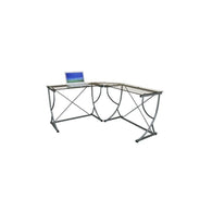 Sit Tempered Glass Large Combination Desk