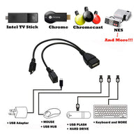 AuviPal 2-in-1 Micro USB Cable (OTG Cable + Power Cable)