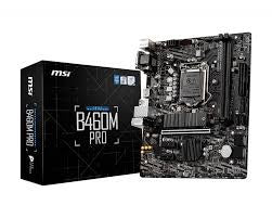 MSI B460M PRO LGA1200/ Intel B460/ DDR4/ SATA3&USB3.2/ M.2/ Micro-ATX Motherboard