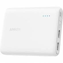 Anker PowerCore Power Bank Charger Dual USB 10400mAh White