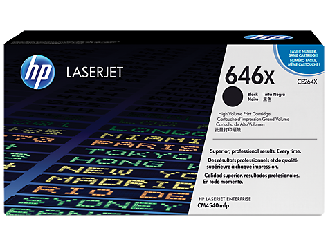 HP 646X High Yield Black Original LaserJet Toner Cartridge (CE264X)