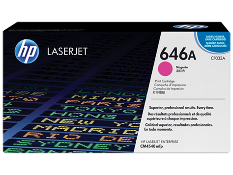 HP 646A Magenta Original LaserJet Toner Cartridge (CF033A)
