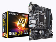 Gigabyte B360M DS3H LGA1151/ Intel B360/ DDR4/ SATA3&USB3.1/ M.2/ A&GbE/ MicroATX Motherboard