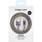 Chargeworx "PearlEssence" 6ft Lightning Cable