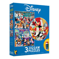 Ceaco 3 In 1 - Disney Jigsaw Puzzles - Mickey and Minnie Mouse