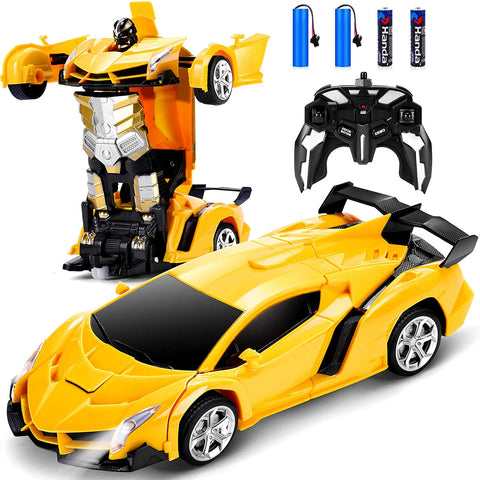 Dolanus Remote Control, Transform to a Robot, One-button Deformation & 360 Degree Rotating, Drifting - Ages 6+