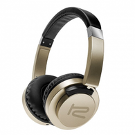 KlipX AkoustikFX High Performance Headphones w/ in-line command capsule 3.5mm - Gold (KHS-851GD)