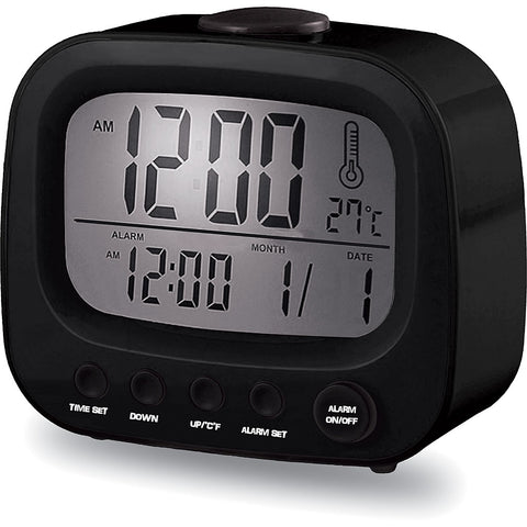 Coby Retro Alarm Clock - Black