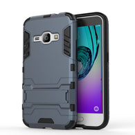 Samsung Galaxy Slim Shockproof Robot Armor J1 2016 Case - Black