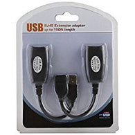 SMAKN USB over Cat5/5e/6 Extension Cable RJ45 Adapter Set