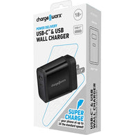 Chargeworx 18W USB-C & USB Wall Charger w/ Power Delivery