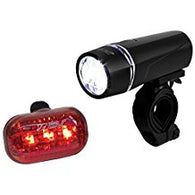 BV Bicycle Light Set Super Bright 5 LED Headlight, 3 LED Taillight