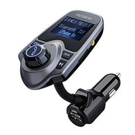 VicTsing Bluetooth In-Car FM Transmitter w/ USB Charger/AUX/ 1.44" Display/TF Card Slot