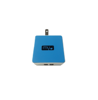MYO USB Wall Charger x 2 USB Ports 110V - 5V/2.4A