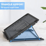 Klsniur Foldable Ventilated Adjustable Ergonomic Cooling Laptop Stand