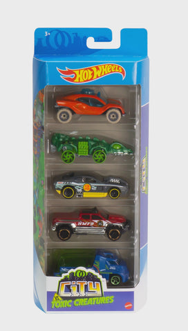 Hot Wheels 5 Car Pack - 1:64 Scale - Vehicles for Kids & Collectors