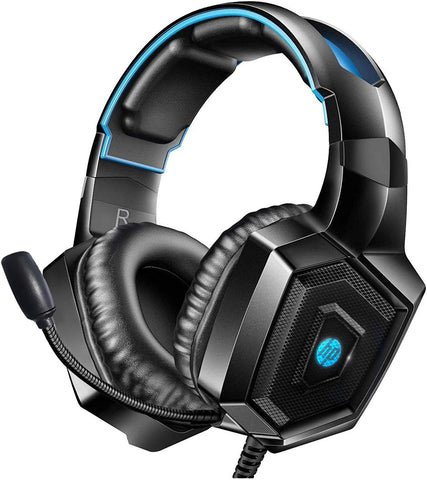 HP  H320 Stereo Gaming Over Ear Headset w/ Noise Cancelling Mic, LED Lights & Virtual Surround Sound - PS4, Xbox One, Nintendo Switch, PC, PS3, Mac, Laptop