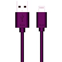 iLuv 3ft Lightning Charge/Sync Cable - Purple