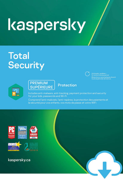 Kaspersky Total Security Premium Protection - Digital Download 1 Year