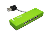 KlipX 4 Port USB 2.0 HUB - Green