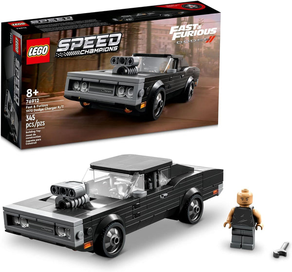 LEGO Speed Champions Fast & Furious 1970 Dodge Charger R/T Building Kit w/ Dominic Toretto Minifigure