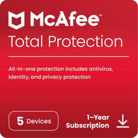 McAfee Total Protection, 5 Device - 1 Year Subscription