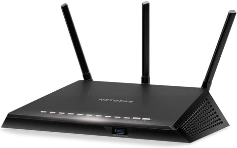 NETGEAR Nighthawk R6700 AC1750 Smart Wi-Fi Router - Up to 1500 Sq Ft Coverage & 25 Devices - 4 x 1G Ethernet and 1 x 3.0 USB Ports - Armor Security