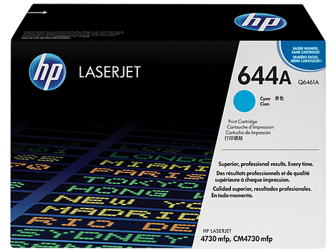 HP 644A Cyan Original LaserJet Toner Cartridge (Q6461A)