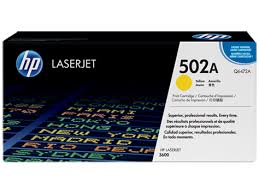 HP 502A Yellow Original LaserJet Toner Cartridge (Q6472A)