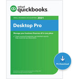 QuickBooks Desktop Pro 2021 Accounting Software for Small Business with Shortcut Guide [PC Download code]