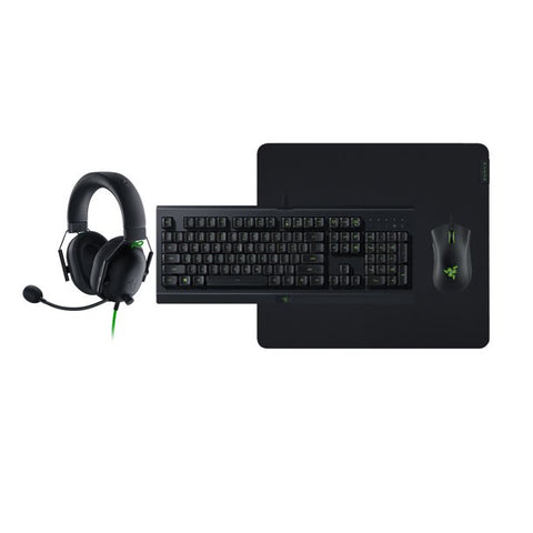 Razer Power Up Gaming Bundle V2 - Cynosa Lite Keyboard, Gigantus V2 L MousePad, DeathAdder Essential Mouse, BlackShark V2 X Headphones