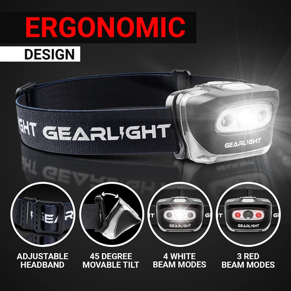 GearLight LED Headlamp Flashlight S500