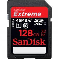 SanDisk SecureDigital 128GB Extreme HDVideo SDXC 45MB/s