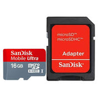 SanDisk MicroSDXC ULTRA 16GB With SD Adapter Class 10 80MB