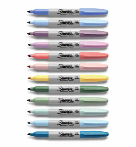 Sharpie Permanent Marker, Fine - Assorted Colors