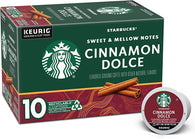 Starbucks Cinnamon Dolce Naturally Flavoured, Blonde Roast, Coffee H-Cup Pods - 10 ct