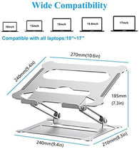 Suturun Ergonomic Detachable Aluminum Laptop Riser - 10" to 15.6"