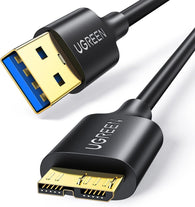UGREEN USB 3.0 1.5Ft Type A Male to Micro B Hard Drive Cable
